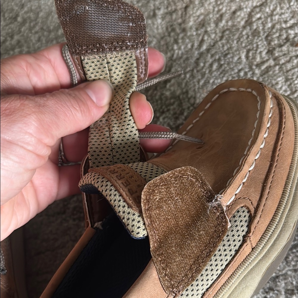 Like New Toddler Sperry Tan Dress Shoes - Picture 5 of 5